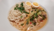 Thai Suppe mit Kokos und Huhn 2