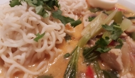 Thai Suppe mit Kokos und Huhn 3