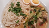 Thai Suppe mit Kokos und Huhn 5
