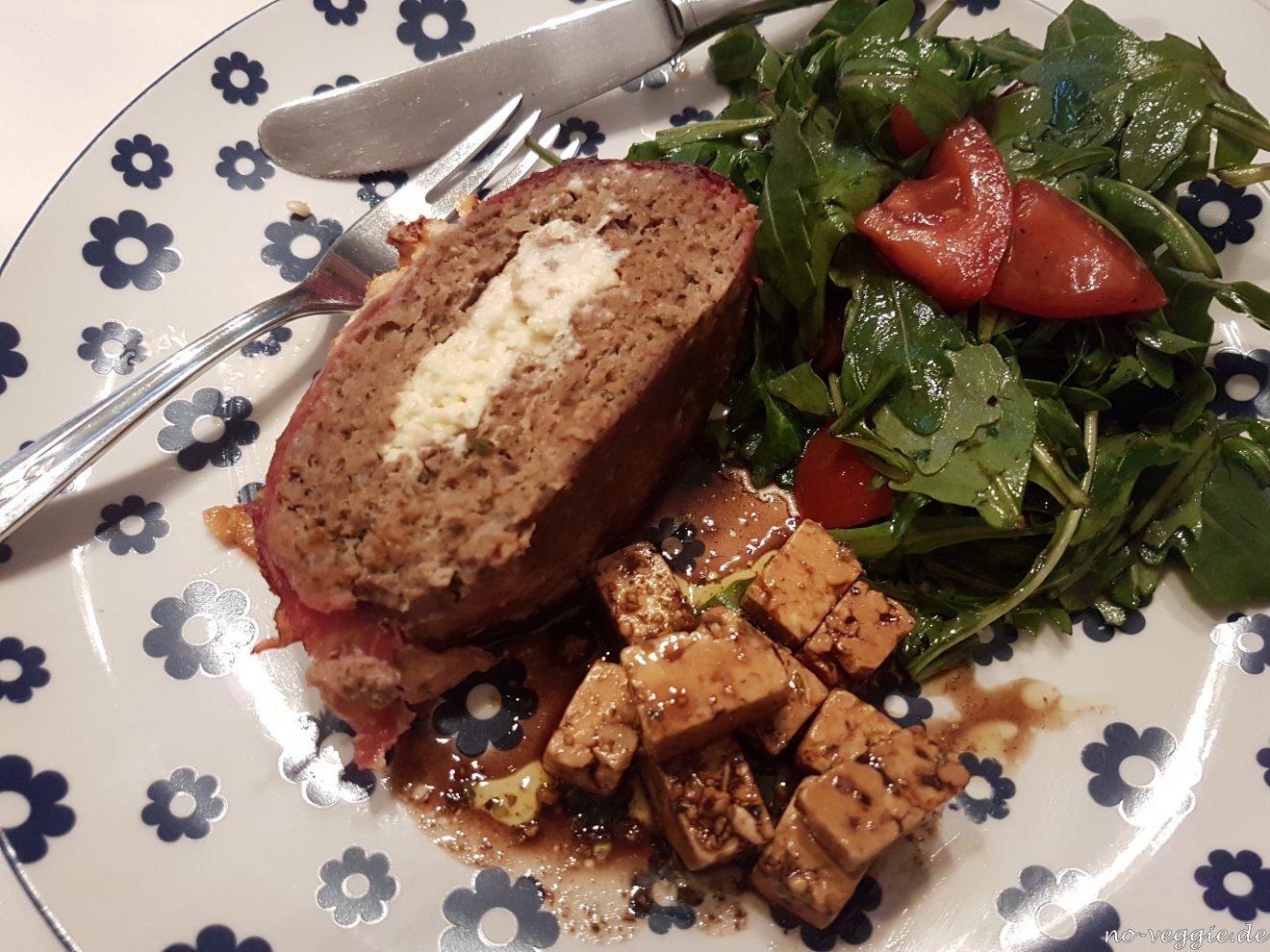 Hackbraten mit Feta - no veggie